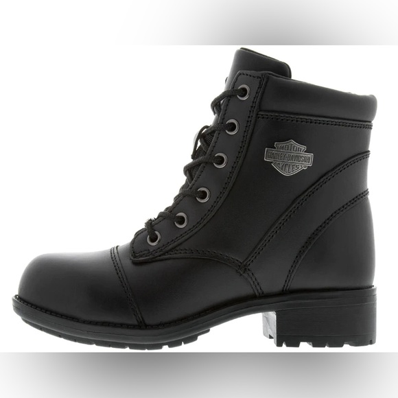 HARLEY DAVIDSON WOMENS RAINE STEEL TOE BOOTS 🖤 - Picture 2 of 8